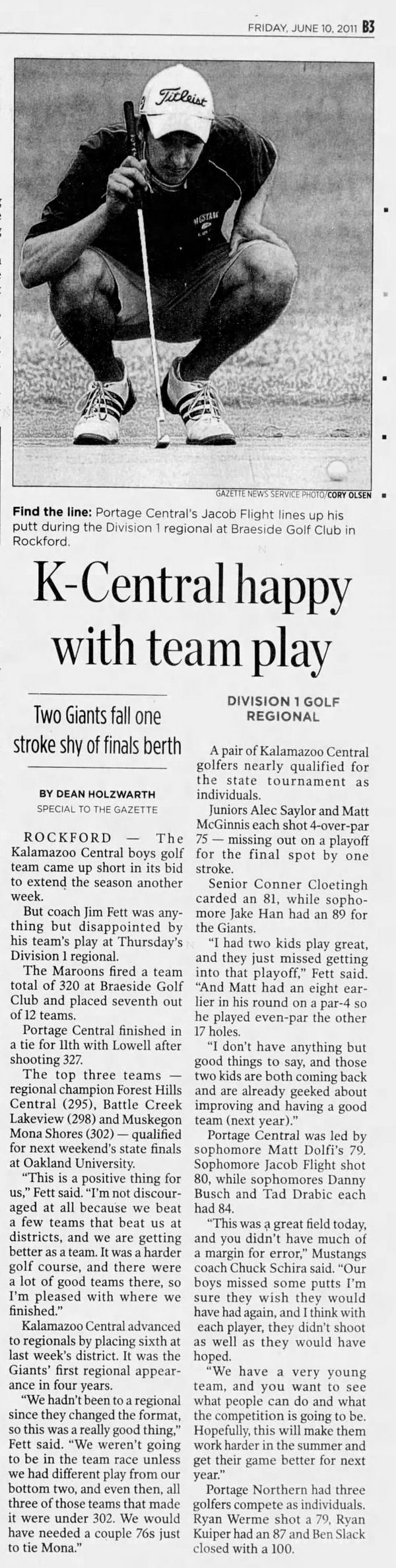 Braeside Golf Club - June 2011 Article